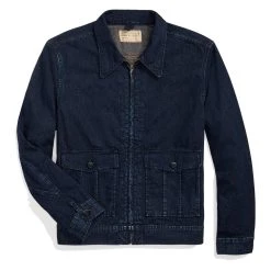 RRL By Ralph Lauren Indigo Cotton-Linen Denim Overshirt Indigo