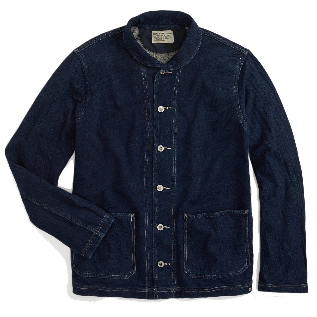 RRL By Ralph Lauren Indigo French Terry Jacket Indigo 3 RRL By Ralph Lauren Indigo French Terry Jacket Indigo