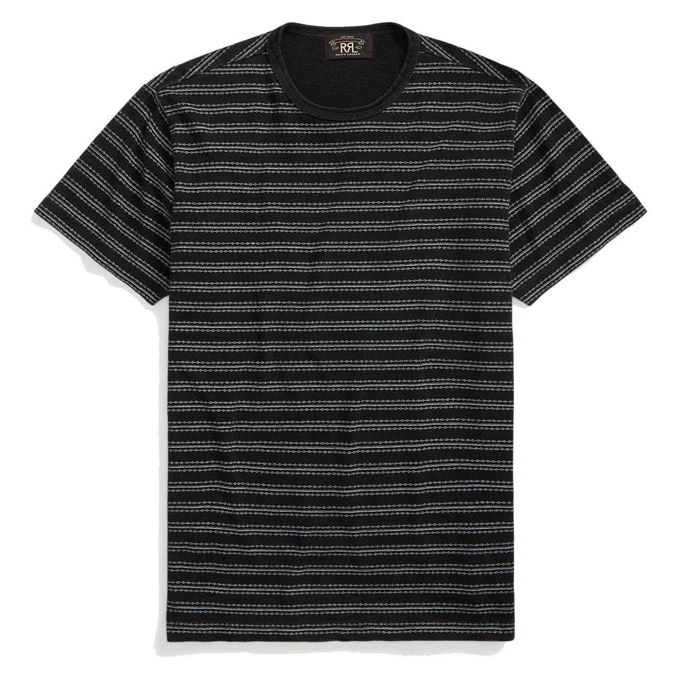 RRL By Ralph Lauren Indigo Striped Jersey T-Shirt Black Multi 3 RRL By Ralph Lauren Indigo Striped Jersey T-Shirt Black Multi