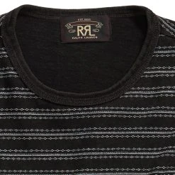 RRL By Ralph Lauren Indigo Striped Jersey T-Shirt Black Multi 9 RRL By Ralph Lauren Indigo Striped Jersey T-Shirt Black Multi -Hikerdelic Sales Store RRLbyRalphLaurenIndigoStripedJerseyT ShirtBlackMulti30076 3