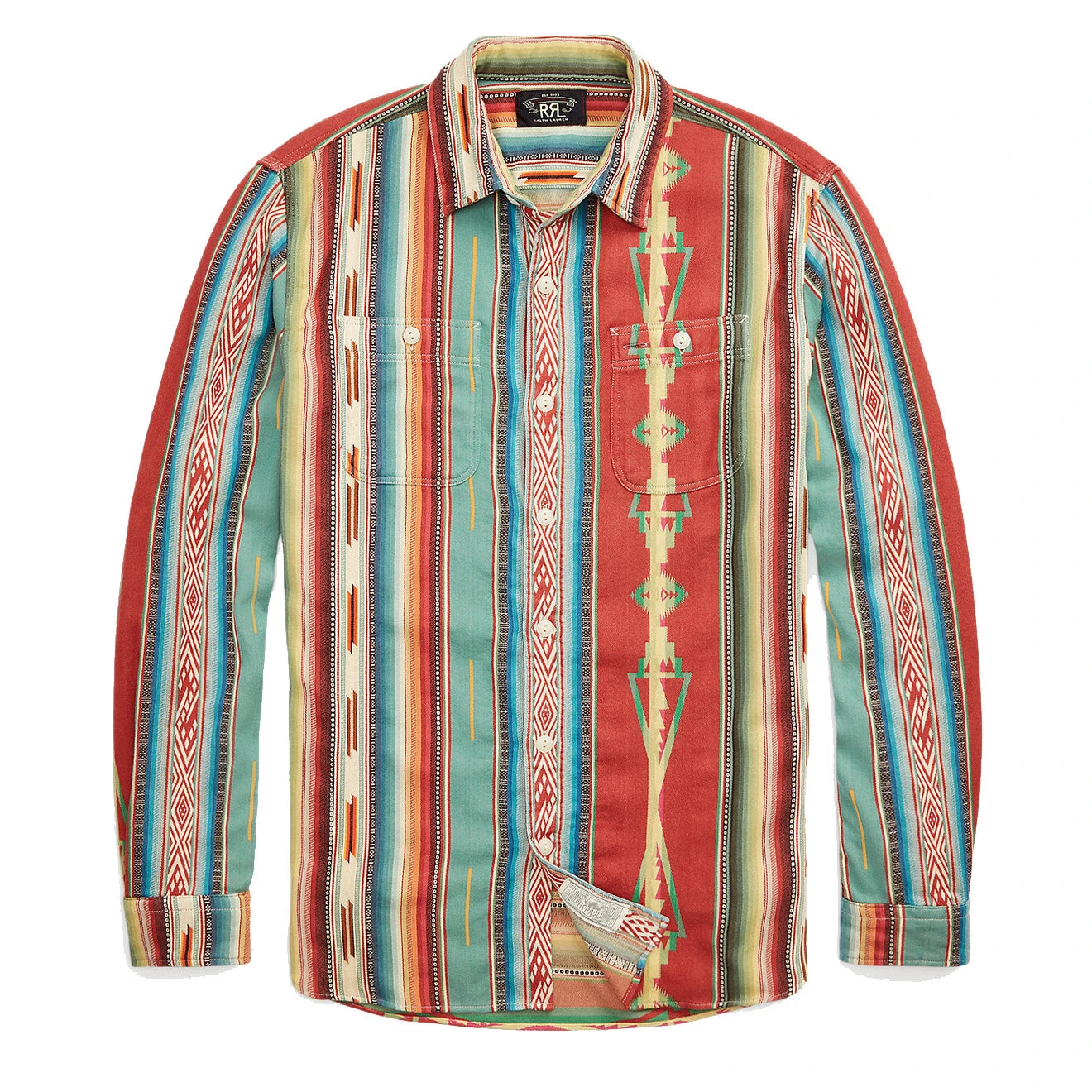 RRL By Ralph Lauren Jacquard Workshirt Red / Multi 3 RRL By Ralph Lauren Jacquard Workshirt Red / Multi