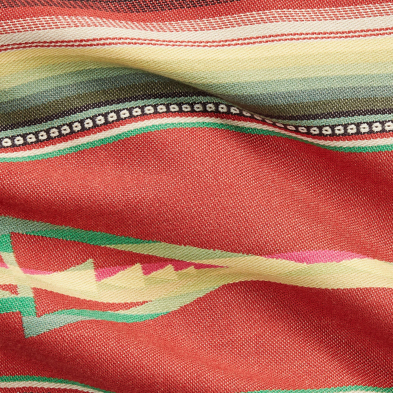 RRL By Ralph Lauren Jacquard Workshirt Red / Multi 5 RRL By Ralph Lauren Jacquard Workshirt Red / Multi - Image 3