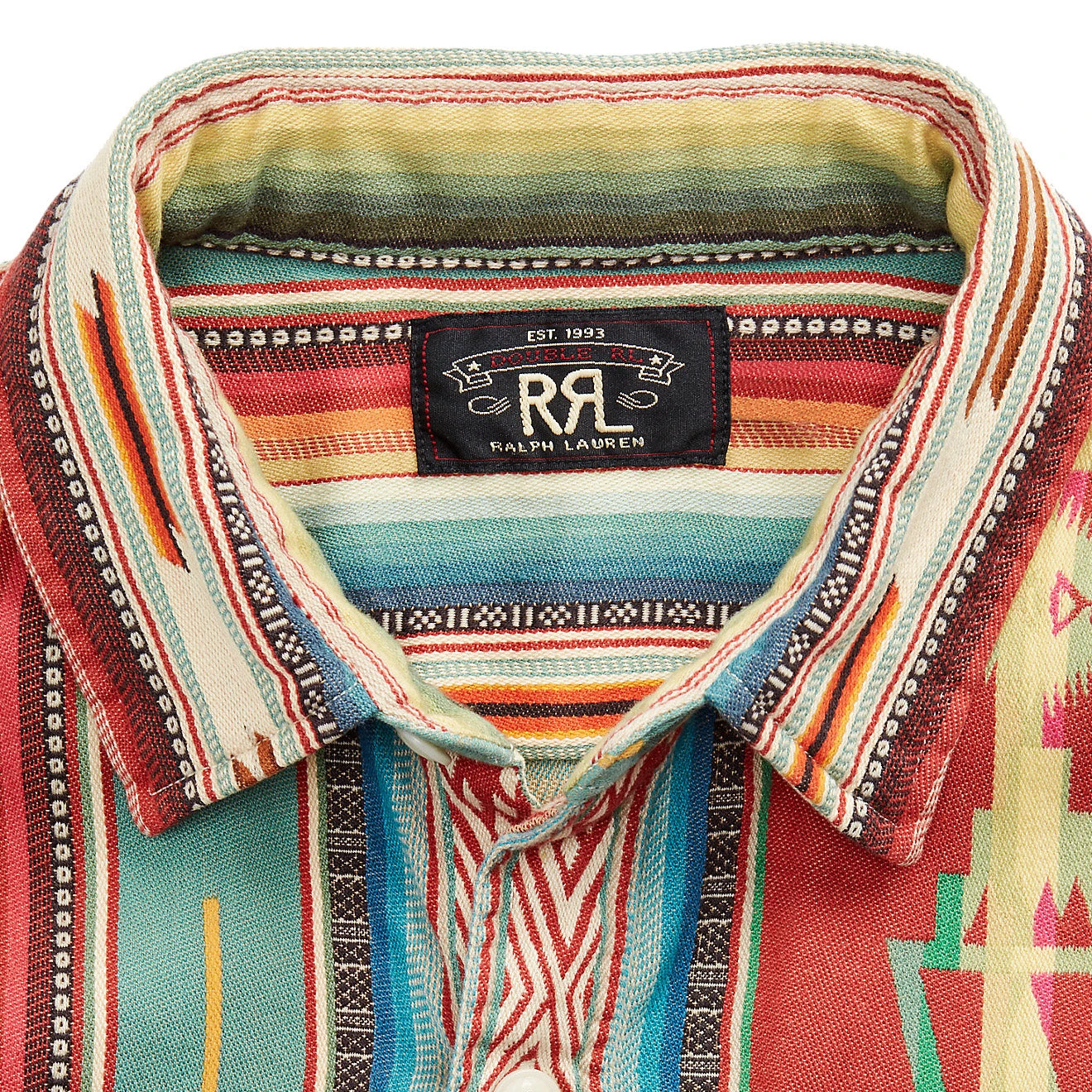 RRL By Ralph Lauren Jacquard Workshirt Red / Multi 7 RRL By Ralph Lauren Jacquard Workshirt Red / Multi - Image 5