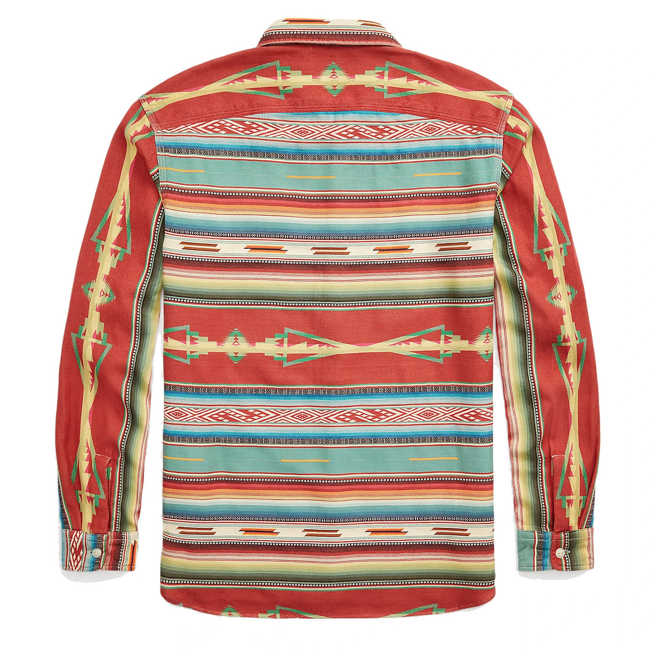 RRL By Ralph Lauren Jacquard Workshirt Red / Multi 4 RRL By Ralph Lauren Jacquard Workshirt Red / Multi - Image 2