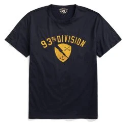 RRL By Ralph Lauren Jersey Graphic T-Shirt Vintage Navy