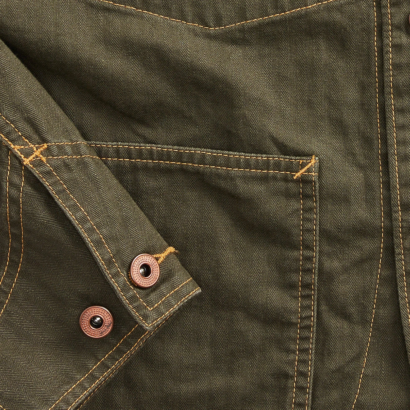 RRL By Ralph Lauren Linen-Cotton Herringbone Jacket Forest Green 6 RRL By Ralph Lauren Linen-Cotton Herringbone Jacket Forest Green - Image 4