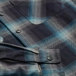 RRL By Ralph Lauren Plaid Jaspe Twill Camp Workshirt Black/Blue 11 RRL By Ralph Lauren Plaid Jaspe Twill Camp Workshirt Black/Blue -Hikerdelic Sales Store RRLbyRalphLaurenPlaidJaspeTwillCampWorkshirtBlackBlue30064 3