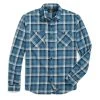 RRL By Ralph Lauren Plaid Twill Workshirt Indigo / Cream -Hikerdelic Sales Store RRLbyRalphLaurenPlaidTwillWorkshirtIndigoCream 1