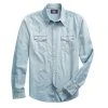 RRL By Ralph Lauren Slim Fit Chambray Western Shirt Davey Wash -Hikerdelic Sales Store RRLbyRalphLaurenSlimFitChambrayWesternShirtDaveyWash30070 1