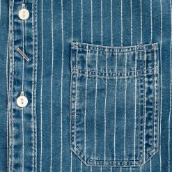 RRL By Ralph Lauren Striped Indigo Twill Workshirt Med Indigo -Hikerdelic Sales Store RRLbyRalphLaurenStripedIndigoTwillWorkshirtMedIndigo 4