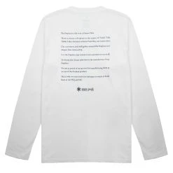 Snow Peak Fireplace Long Sleeve Tee White -Hikerdelic Sales Store Snow Peak Fireplace Long Sleeve Tee White 23413 02