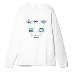 Snow Peak SP Tarp Long Sleeve Tee White
