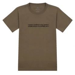 Snow Peak Typography Tee Brown
