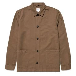 Sunspel Twin Pocket Jacket Dark Tan