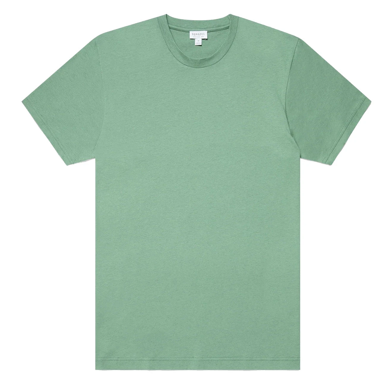 Sunspel Riviera Organic T-Shirt Thyme Melange 3 Sunspel Riviera Organic T-Shirt Thyme Melange