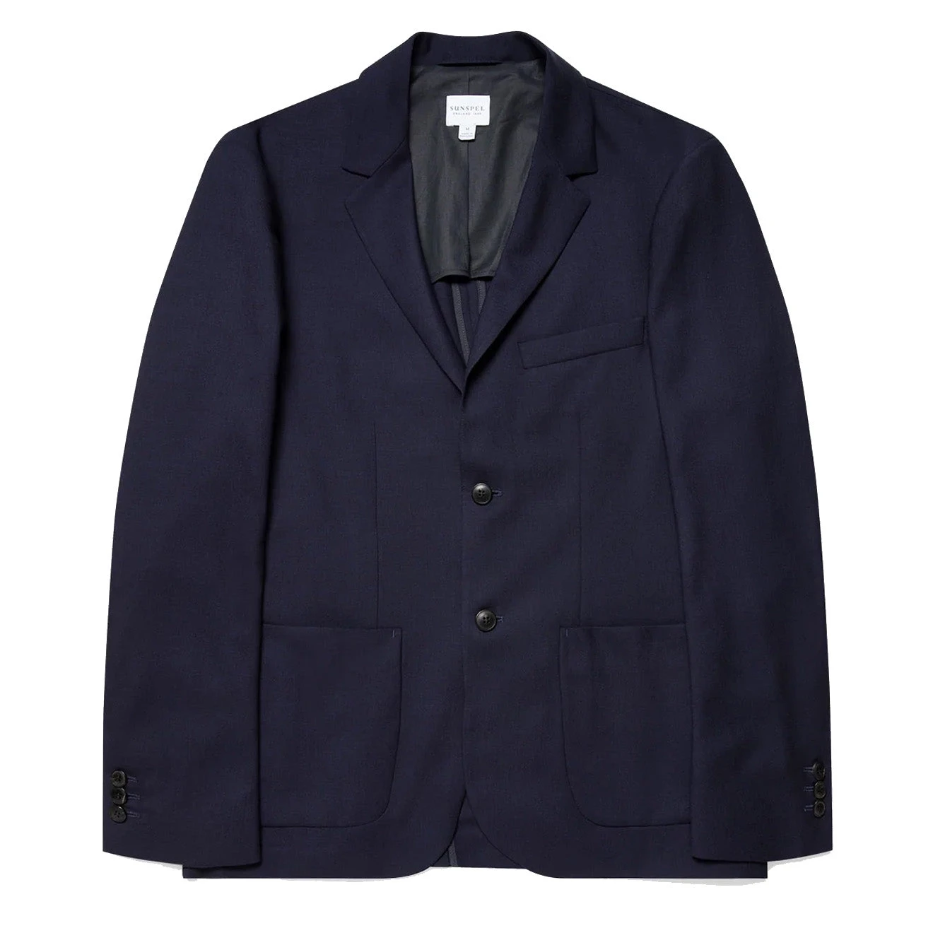Sunspel Wool Blazer Navy 3 Sunspel Wool Blazer Navy