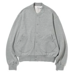 Uniform Bridge Sweat Cotton Stadium Jacket Melange