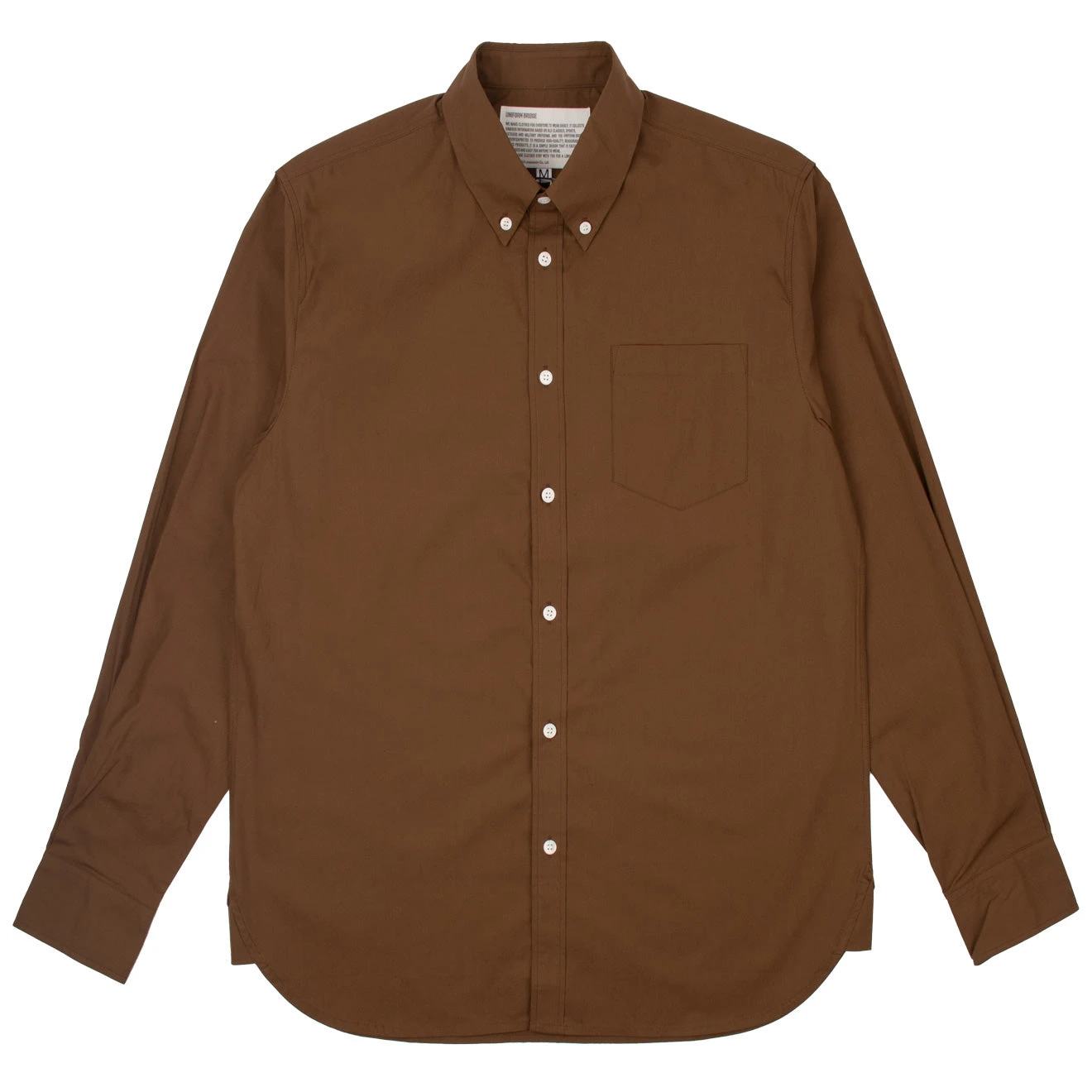 Uniform Bridge All Weather Relax Cotton Shirt Brown 3 Uniform Bridge All Weather Relax Cotton Shirt Brown