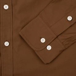 Uniform Bridge All Weather Relax Cotton Shirt Brown 7 Uniform Bridge All Weather Relax Cotton Shirt Brown -Hikerdelic Sales Store UniformBridgeAllWeatherRelaxCottonShirt Brown 17438 3