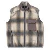 And Wander Check Boa Vest Grey 1 And Wander Check Boa Vest Grey -Hikerdelic Sales Store check boa vest
