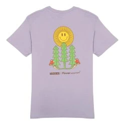 Hikerdelic X Flower Mountain Personal Growth T-Shirt Lavender -Hikerdelic Sales Store hikerdelic x flower mountain personal growth tshirt lavender 2